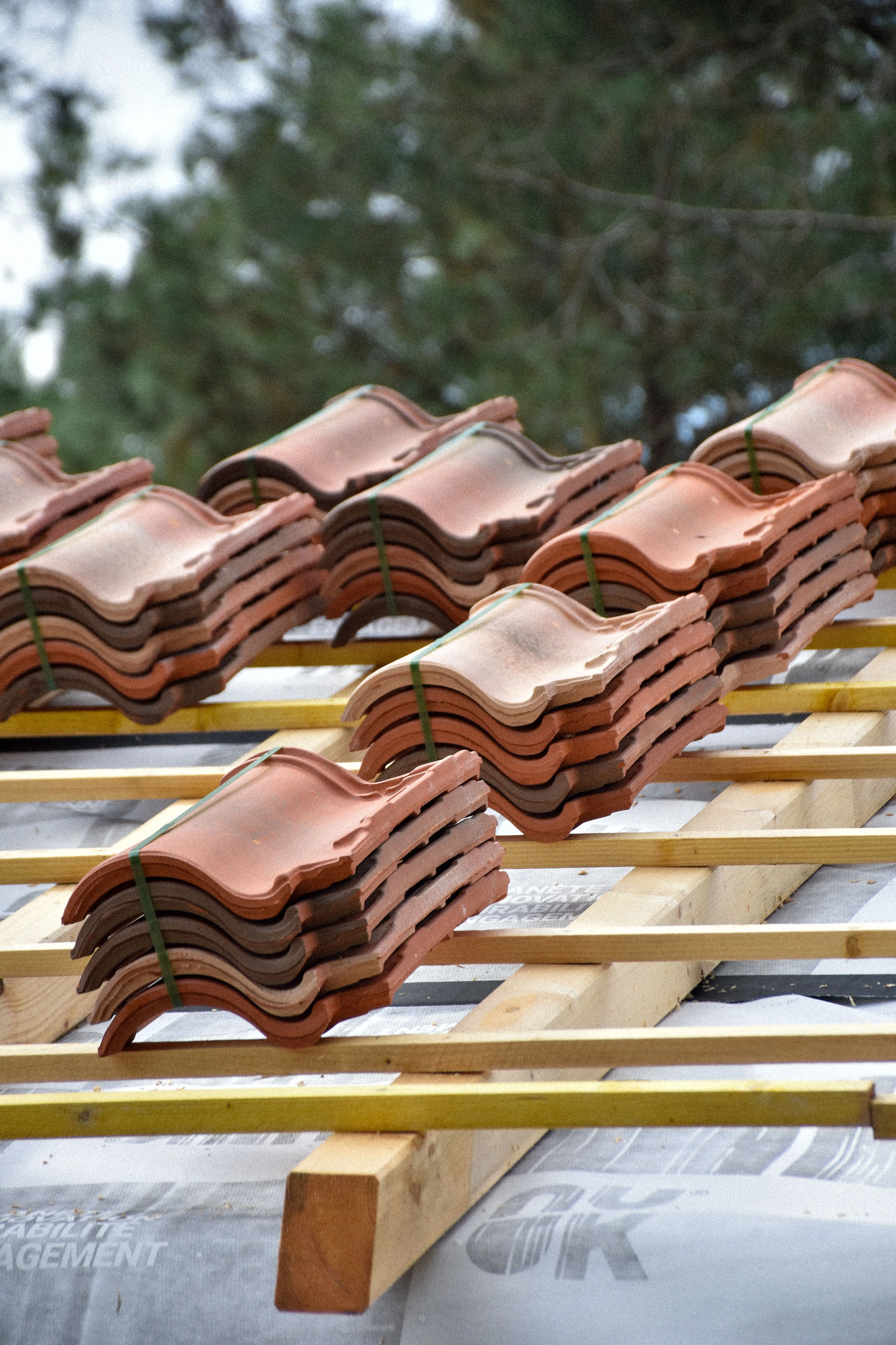 Détail architectural de la maison de quartier